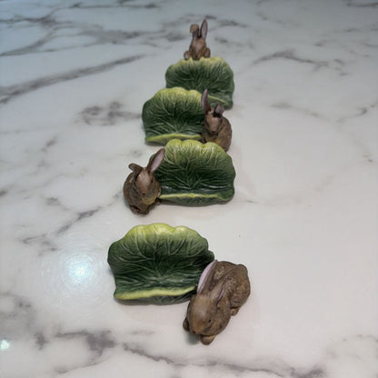 SET OF 4 F&F RABBIT PLACE CARD HOLDERS