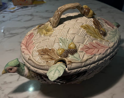 FITZ & FLOYD AUTUMN LEAVES TUREEN