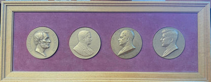 SET OF 4 FRAMED PRESIDENTIAL MEDALS