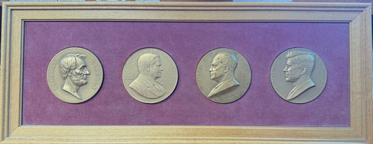 SET OF 4 FRAMED PRESIDENTIAL MEDALS