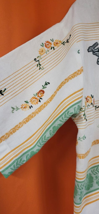 MENDED WING - Athletics Embroidered Tablecloth Jersey - Women's Crop - SIZE XL