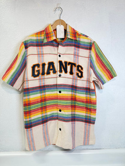 MENDED WING - Men's Giants PRIDE Vtg.Tablecloth Jersey Shirt - Size M