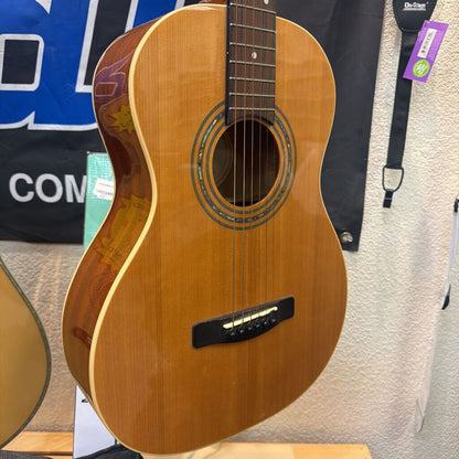 Greg Bennett ST6-2 Nat 3/4 Acoustic Travel Guitar with Bag