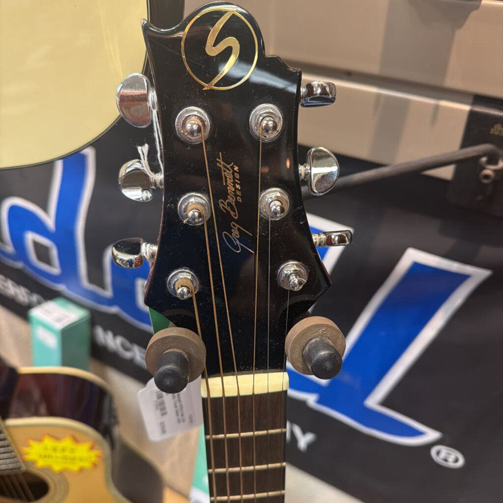 Greg Bennett ST6-2 Nat 3/4 Acoustic Travel Guitar with Bag
