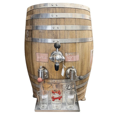 Vintage Richardson Root Beer / Coca-Cola Wooden Barrel Cooler & Dispenser