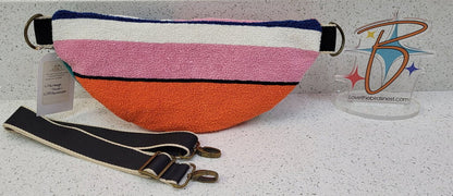 MENDED WING - Vtg Herbs & Spices Towel Purse Adjustable Crossbody