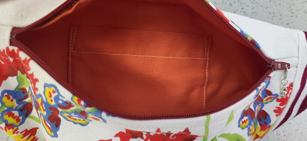 MENDED WING - Vintage Striped Towel Small Crossbody/Belt Bum Bag