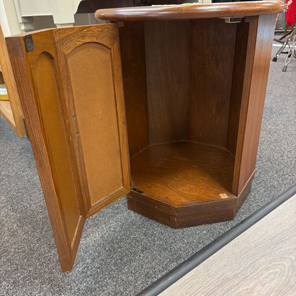 1969 Lane Perception Octagon Travertine Side Table Warren Church