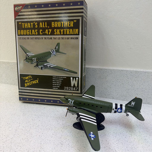 Diecast Douglas C-47 Skytrain Model Airplane – Vintage Aviation Collectible