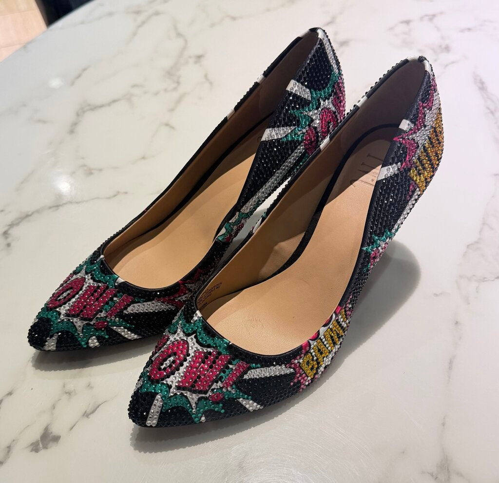 INC Zitah POW WHAM Pumps | Comic Book Statement Heels