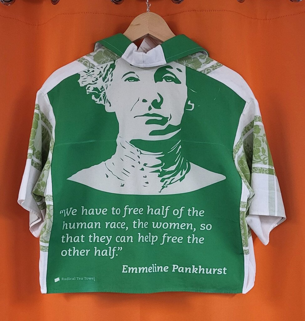 Green Pankhurst Boxy Crop Top Women's L | Mended Wing
