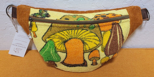 Vintage Merry Mushroom Terry Towel Bum Bag | Mended Wing