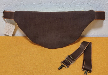 Vintage Flowered Mushroom Terry Towel Bum Bag | Mended Wing
