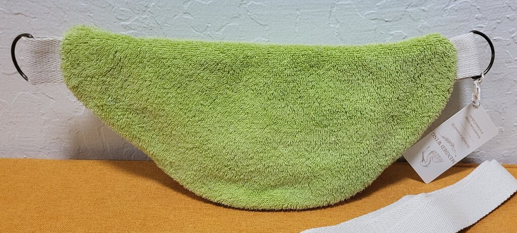 Blue Roses Vintage Terry Towel Bum Bag | Mended Wing