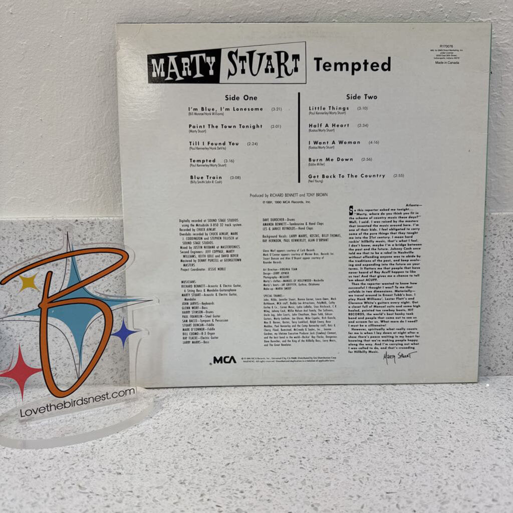 MARTY STUART-Tempted(Rare on Vinyl)