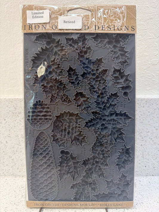Iron Orchid Designs Mould "Holly Lane"
