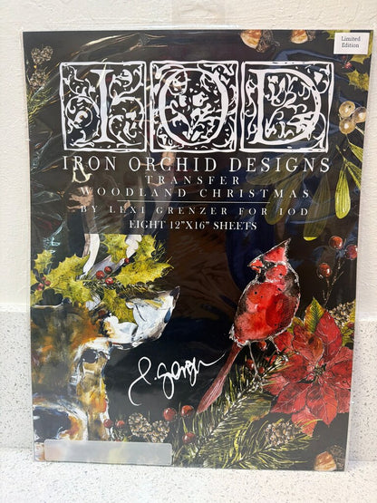 Iron Orchid Designs Woodland Christmas Transfer