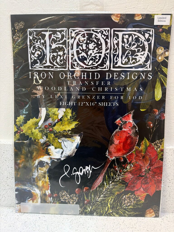 Iron Orchid Designs Woodland Christmas Transfer
